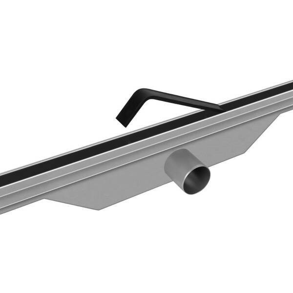 UN7033C Universal Slim Душовий канал 70 з нержавіючої сталі, сифоном і декоративною накладкою, з горизонтальним виводом, нержавіюча сталь DEVIT фото 2