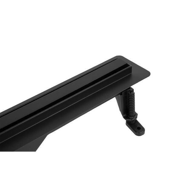 UN7033B Universal Slim Душовий канал 70 з нержавіючої сталі, сифоном і декоративною накладкою, з горизонтальним виводом, чорний DEVIT фото 3