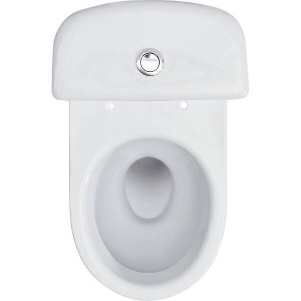 K03-072 Компакт COMPACT 902 MERIDA 011 3/6 TS PP METAL HINGES UA з поліпропіленовим сидінням з мет.кріпл., горизонтальний випуск, нижній підвід води, білий глянець MITO фото 1