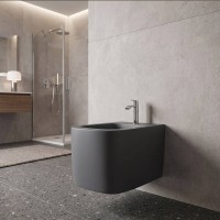 004 367 049 SEMPLICE Біде підвісне, колір Basalto мат