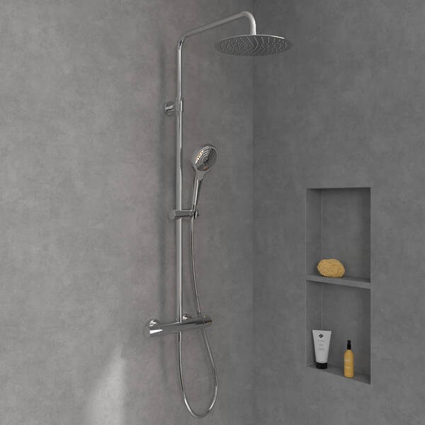 TVS10900500061/TVS109005UK061 Verve Showers Душова система з термостатом, хром VILLEROY namp; BOCH