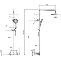 TVS10900200061/TVS109002UK061  Universal Showers  Душова система з термостатом, хром VILLEROY namp; BOCH фото 2