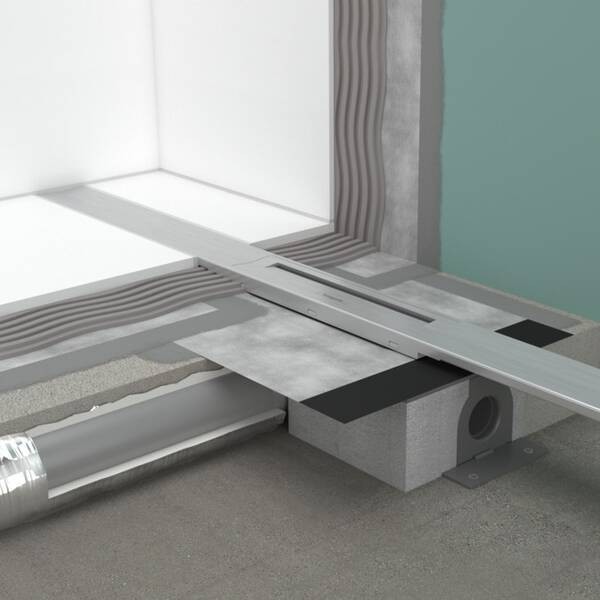 56044800 Зовнішня частина каналу 800 (із можливістю укорочення), Brushed Stainless Steel HANSGROHE фото 2