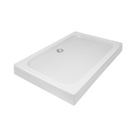 Душовий піддон Kapielka ST120x80х14 низький, прямокутний, діаметр зливу 52 мм Lidz LIDZ