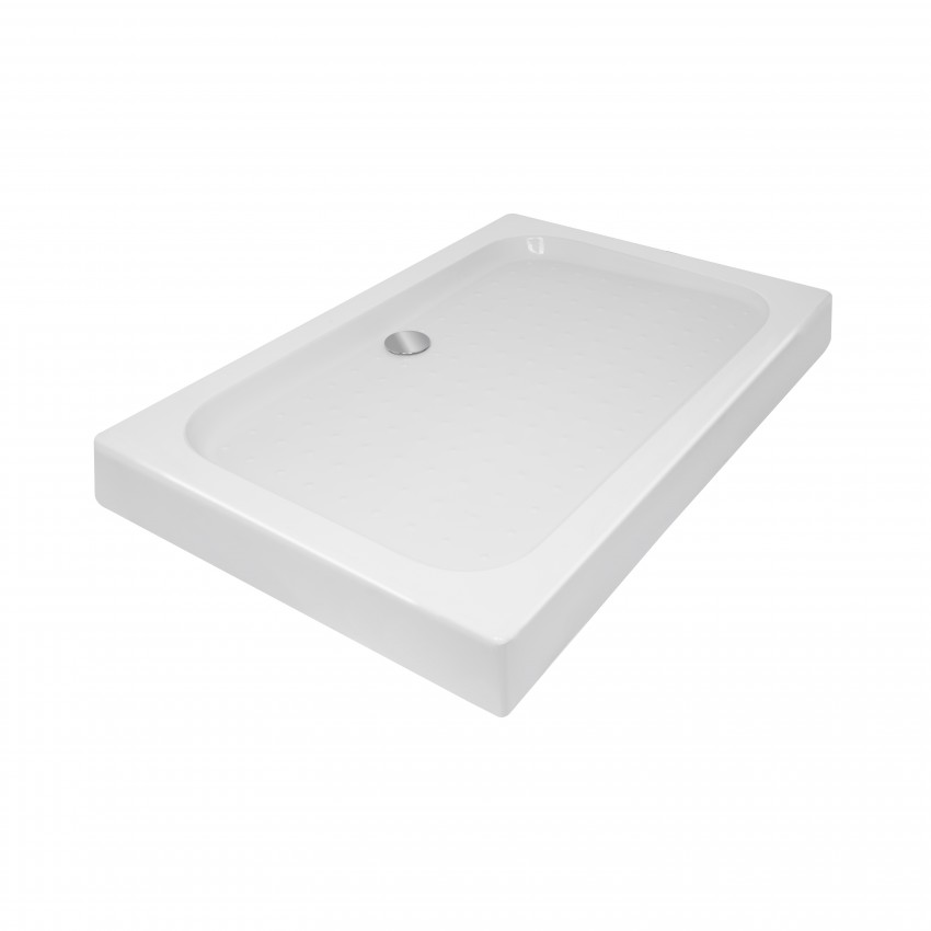 Душовий піддон Kapielka ST120x80х14 низький, прямокутний, діаметр зливу 52 мм Lidz LIDZ