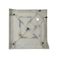 Душовий піддон Kapielka ST90x90х14 низький, квадратний, діаметр зливу 52 мм Lidz LIDZ фото 3