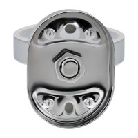 Мильниця настінна Oreo 0201, Chrome (матове скло) з тримачем LDORE0201CRM22083 Lidz LIDZ фото 3