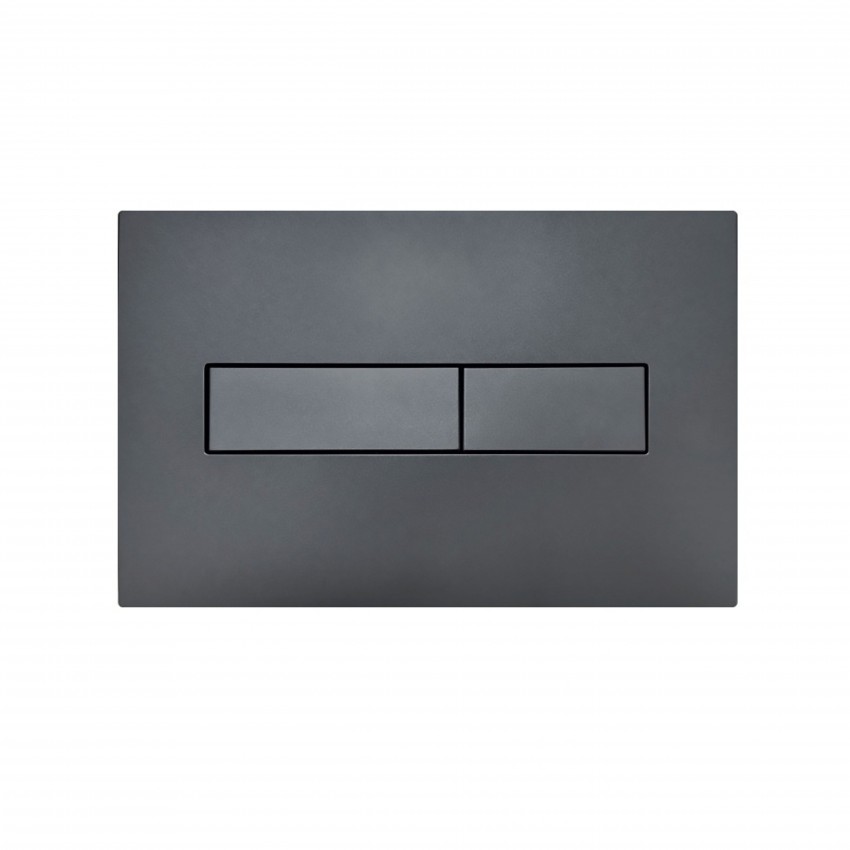 Клавіша змиву Standard 152x236x28 мм, Gunmetal Black, лінійна QTSTD164GMB51272 Qtap QTAP