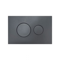 Клавіша змиву Standard 152x236x28 мм, Gunmetal Black, кругла QTSTD164GMB51271 Qtap QTAP