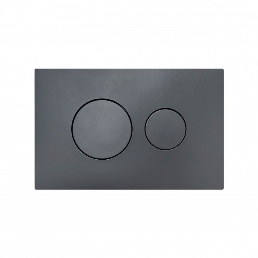 Клавіша змиву Standard 152x236x28 мм, Gunmetal Black, кругла QTSTD164GMB51271 Qtap QTAP