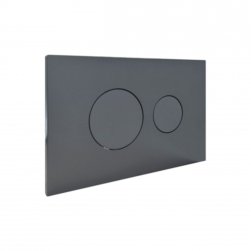 Клавіша змиву Standard 152x236x28 мм, Gunmetal Black, кругла QTSTD164GMB51271 Qtap QTAP фото 2