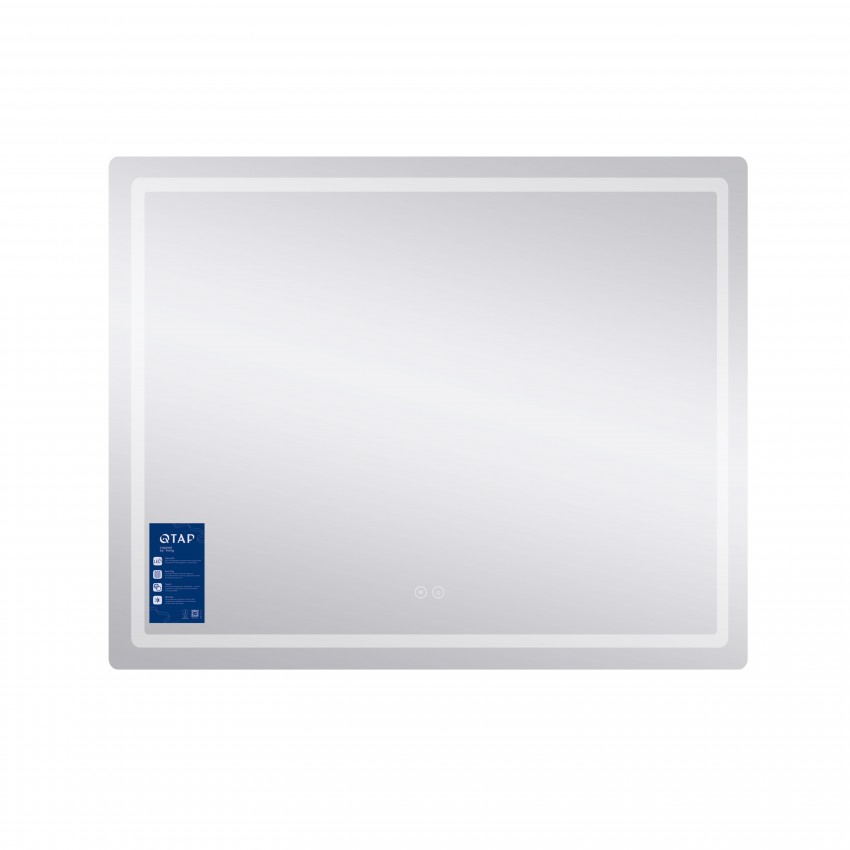 Дзеркало настінне Mideya (MI2) 1000х800 мм, прямокутне, з LED-підсвіткою Touch, антизапотіванням, димером Qtap QTAP фото 2