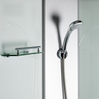 Душовий бокс Tani SB90x90.SAT.HIGH.FR, високий, скло Frost 4 мм + стінки WHI Lidz LIDZ фото 4