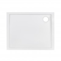Душовий піддон Tern 301812C, 100x80x12 см, прямокутний, акриловий + ніжки, діаметр зливу 90 мм + сифон з гідрозатвором хром Qtap QTAP фото 2