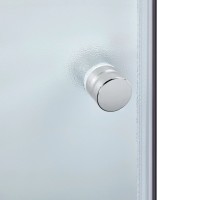 Душова кабіна Latwa SC80x80.SAT.LOW.FR полукругла, для низького піддону, висота 185 см, скло Frost 4 мм, без піддону Lidz LIDZ фото 3