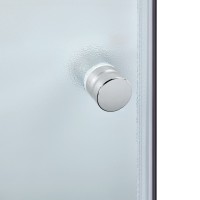 Набір: Душова кабіна Latwa SC80x80.SAT.LOW.FR, напівкругла, скло Frost 4 мм + Душовий піддон Kapielka ST80x80x14 Lidz LIDZ фото 4