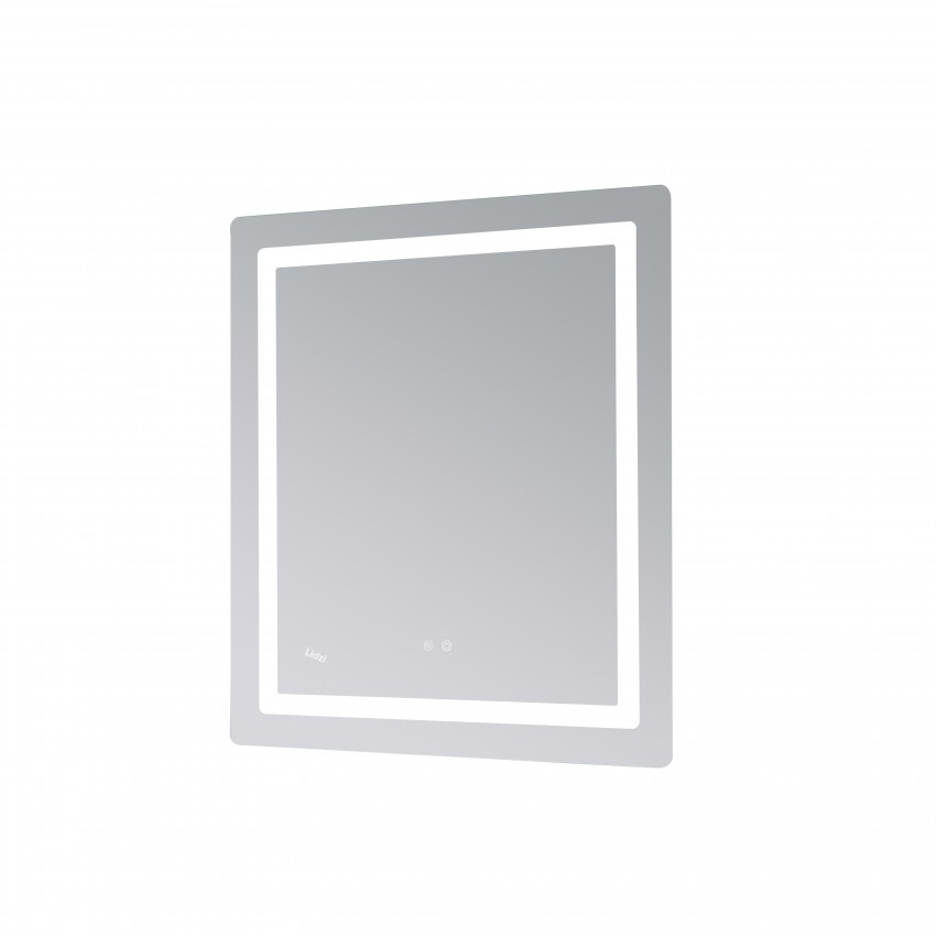 Дзеркало настінне Kubis (KU2) 700х800 мм, прямокутне, з LED-підсвічуванням Touch, антизапотіванням, димером, рег. яскравості Lidz LIDZ фото 4