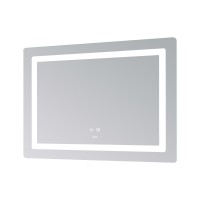 Дзеркало настінне Kubis (KU2) 900х700 мм, прямокутне, з LED-підсвічуванням Touch, антизапотіванням, димером, рег. яскравості Lidz LIDZ фото 4
