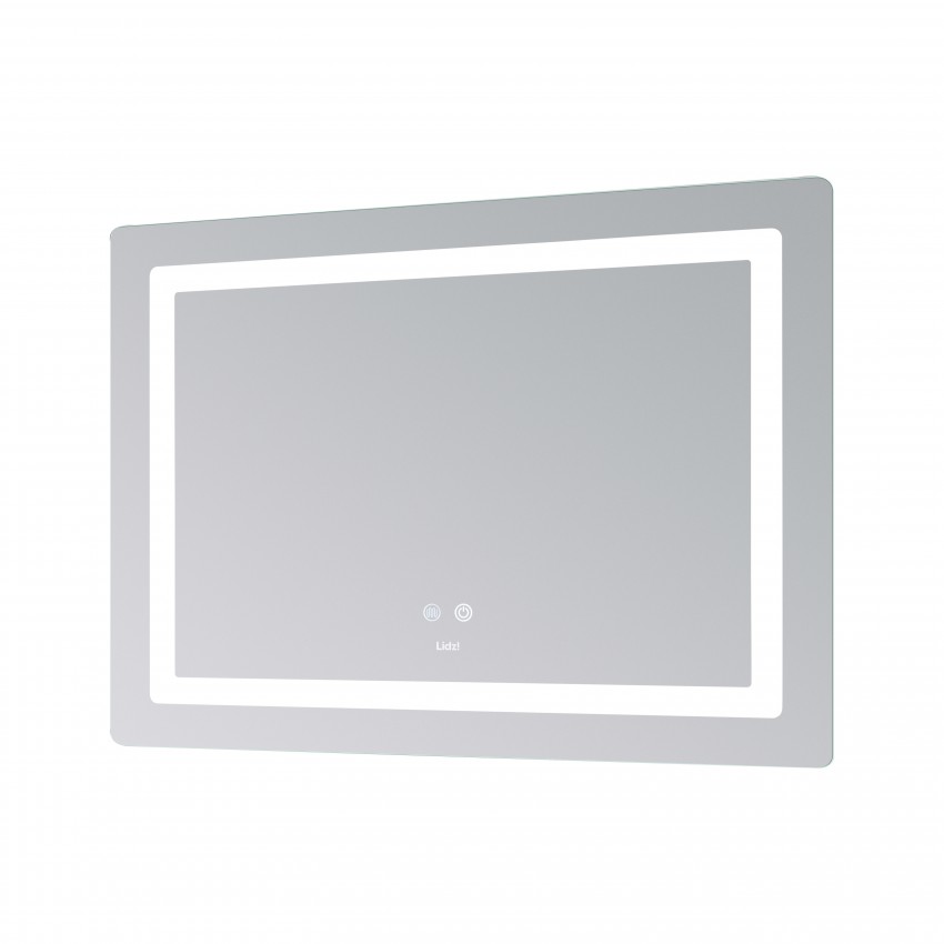 Дзеркало настінне Kubis (KU2) 900х700 мм, прямокутне, з LED-підсвічуванням Touch, антизапотіванням, димером, рег. яскравості Lidz LIDZ фото 4