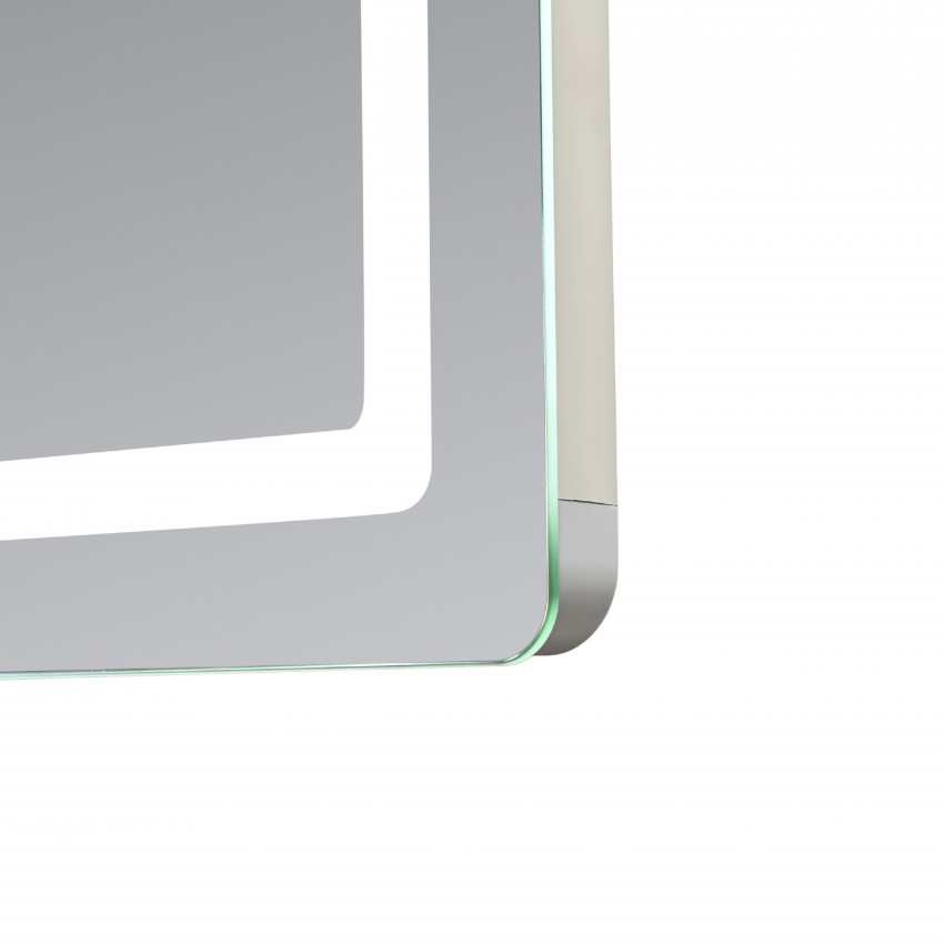 Дзеркало настінне Mideya (MI2) 800х700 мм, прямокутне, з LED-підсвіткою Touch, антизапотіванням, димером, рег. яскравості Qtap QTAP фото 4
