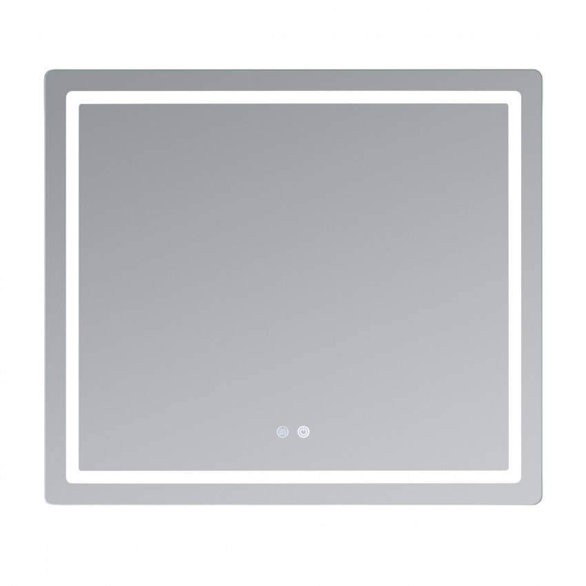 Дзеркало настінне Mideya (MI2) 800х700 мм, прямокутне, з LED-підсвіткою Touch, антизапотіванням, димером, рег. яскравості Qtap QTAP фото 2