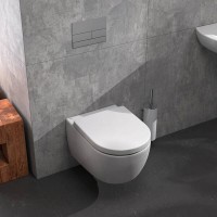 9700224 TECEloft Комплект, унітаз з сидінням та кришкою, Cyclon flush, білий TECE