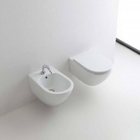 3791 01 AQUATECH Кришка для унітазу SLIM SOFT-CLOSE, quick-release, білий\хром KERASAN фото 1