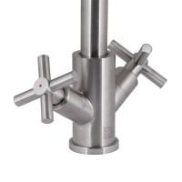 Змішувач для кухні Wind 161F, Nickel двовентильний LDWIN161FNKS46098 Lidz LIDZ фото 2