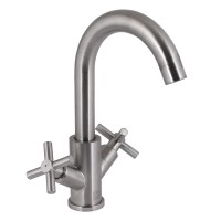 Змішувач для кухні Wind 161F, Nickel двовентильний LDWIN161FNKS46098 Lidz LIDZ