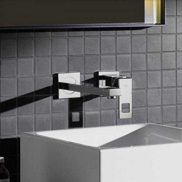 23447000 Eurocube Змішувач д/раковини зі стіни, хром GROHE