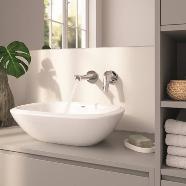 29337003 Eurosmart Змішувач для раковини зі стіни на 2 отвори М GROHE фото 4