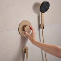 33715140 HG Ecostat Comfort S Зовнішня частина термостата на 2 споживачі, brushed bronze HANSGROHE фото 3