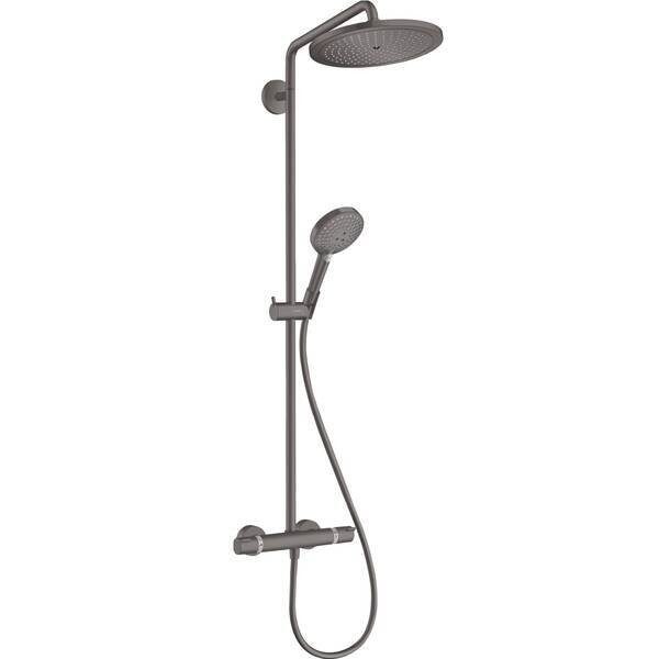 26890340 HG Croma Select S 280 Air 1jet Showerpipe Душова система д/душа, brushed black chrome HANSGROHE фото 1