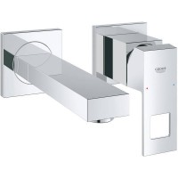 19895000 Eurocube Змішувач д/раковини на два отвори зі стіни GROHE