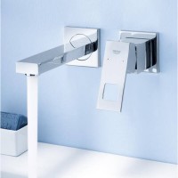 19895000 Eurocube Змішувач д/раковини на два отвори зі стіни GROHE фото 4