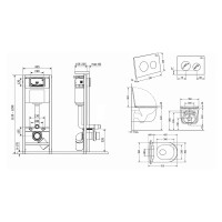 Готове рішення Qtap для ванної кімнати: підвісний унітаз Taurus Ultra Quiet 515×360×350 + комплект інсталяції Nest 4 в 1 (кругла клавіша Chrome) QTAP фото 1