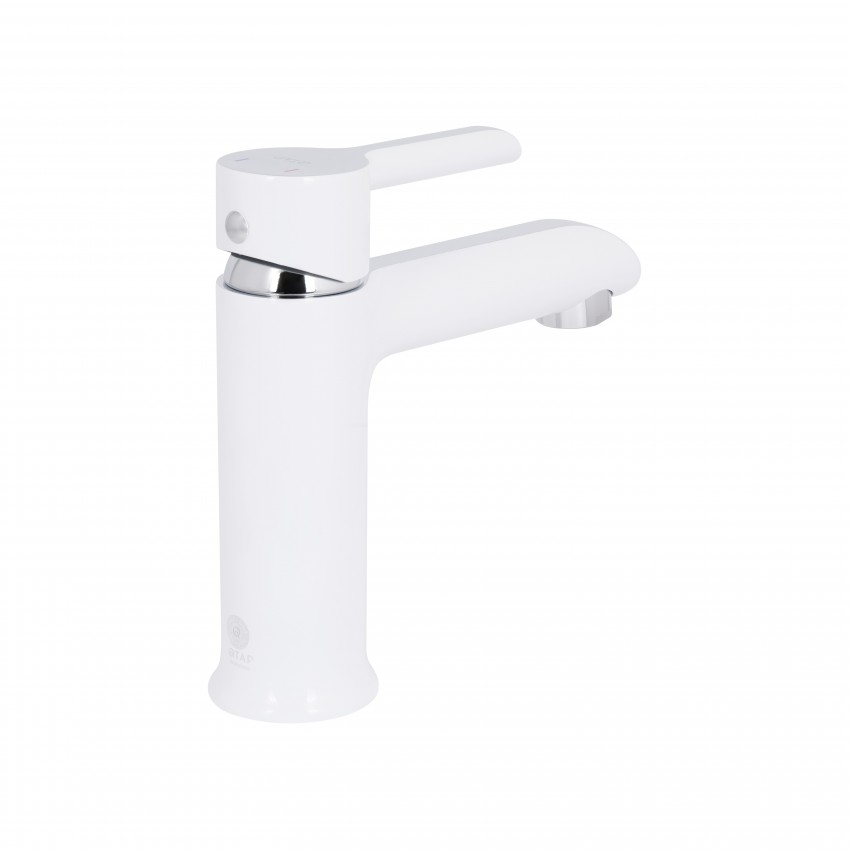 Змішувач для раковини низький Grand, Chrome/White (k35) QTGRAWCR001F Qtap QTAP фото 2