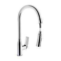 Змішувач для кухні Vlasta New, Chrome (k35) з висувним виливом QTVLA344CRM45646 Qtap QTAP фото 2