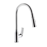 Змішувач для кухні Vlasta New, Chrome (k35) з висувним виливом QTVLA344CRM45646 Qtap QTAP