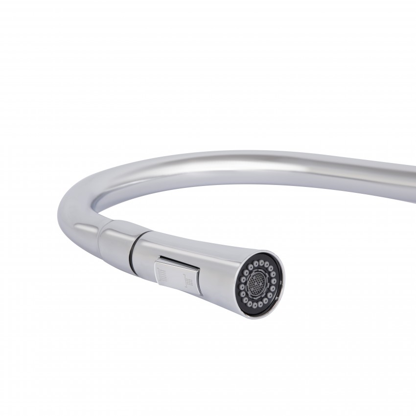 Змішувач для кухні Vlasta New, Chrome (k35) з висувним виливом QTVLA344CRM45646 Qtap QTAP фото 4