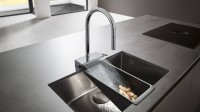 Змішувач Aquno Select M81 170 3jet кухонний з витяжним виливом Sbox (73831000) хром HANSGROHE