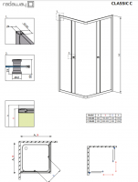 Душова кабіна Classic С 900x900x1850 RADAWAY фото 1