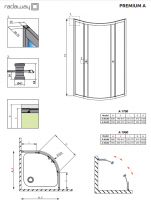 Душова кабіна Premium A 800x800x1900 RADAWAY фото 2