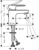 Змішувач Hansgrohe Vernis Blend чорний матовий 71550670 HANSGROHE фото 1