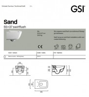 Унітаз GSI SAND (901511) з покриттям ExtraGlaze® змив Swirlflush® з кришкою GSI фото 1