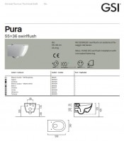 Унітаз GSI PURA (881511) з покриттям ExtraGlaze® змив Swirlflush® GSI фото 1